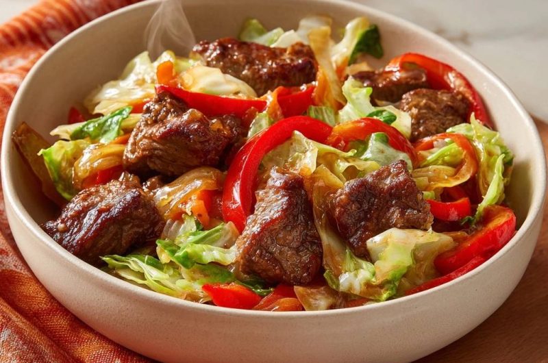 Beef Cabbage Stir-Fry