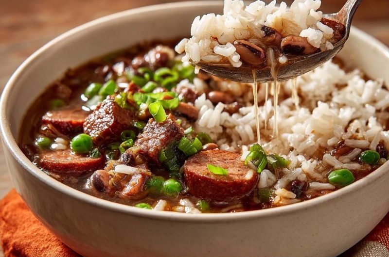 Black-Eyed Peas Sausage Rice