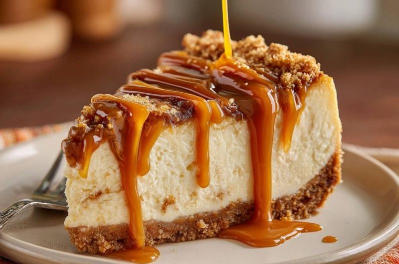Caramel Streusel Cheesecake