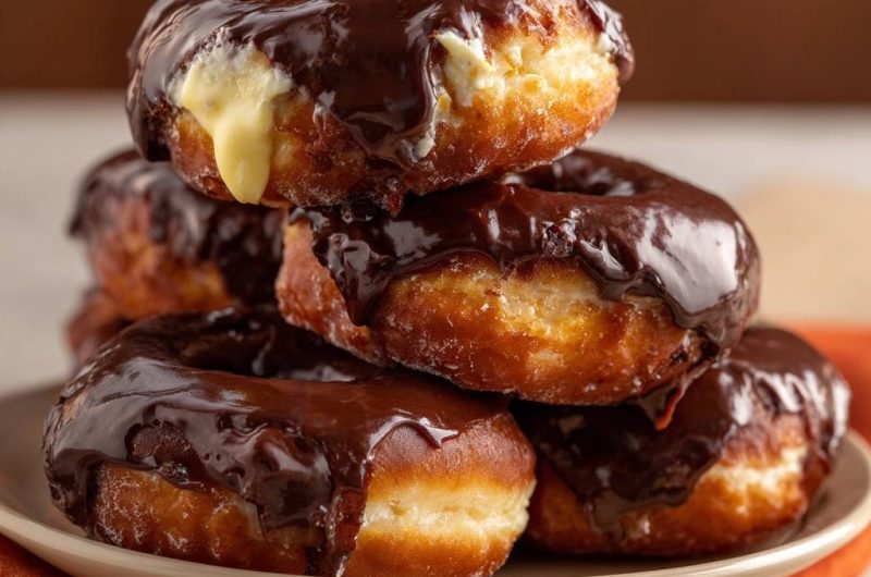 Chocolate Custard Donuts