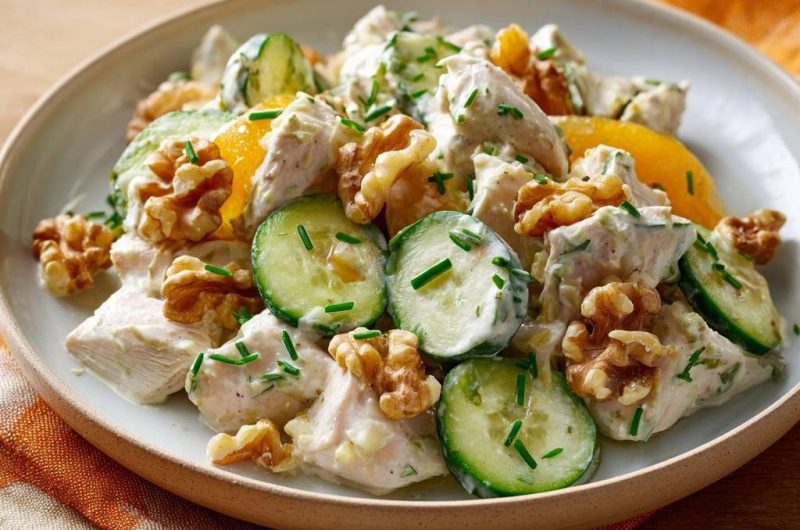 Chicken Cucumber Orange Walnut Salad