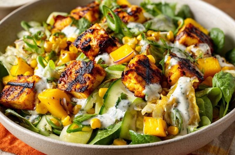 Grilled Paneer Salad