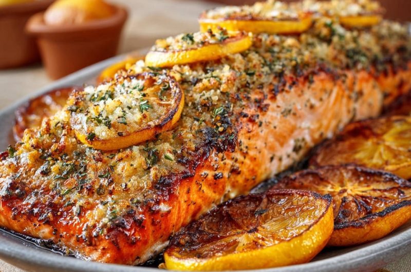 Lemon Herb Crusted Salmon