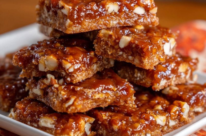 Nutty Caramel Bars