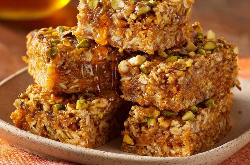 Pistachio Oat Squares