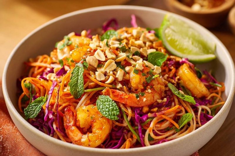 Shrimp Rice Noodle Salad