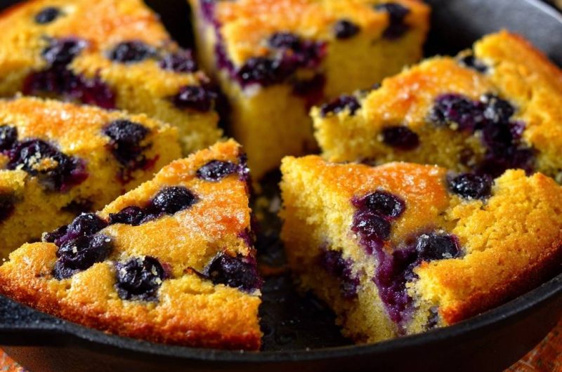 Blueberry Skillet Cornbread