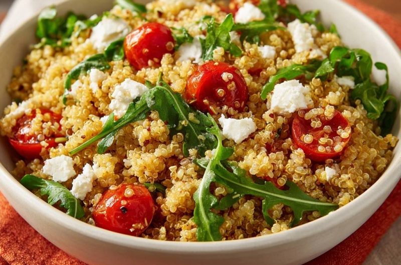 Burst Cherry Tomato Quinoa Salad