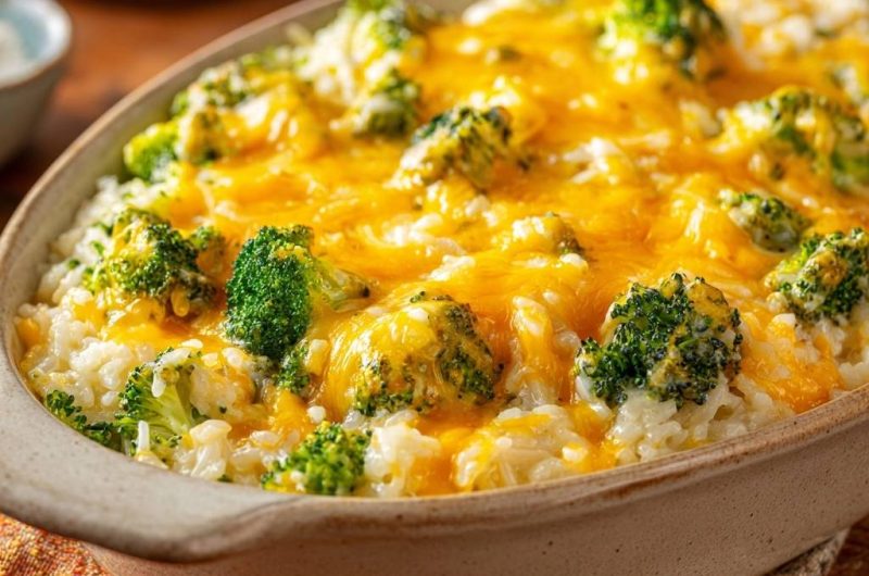 Cheesy Broccoli Rice Casserole