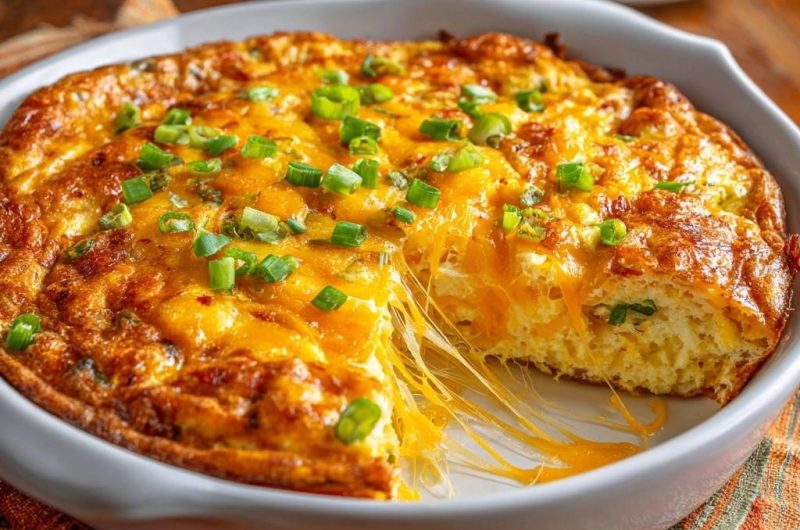 Cheesy Cauliflower Rice Casserole