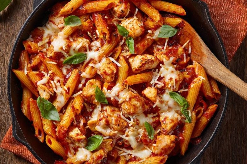 Cheesy Chicken Penne Skillet