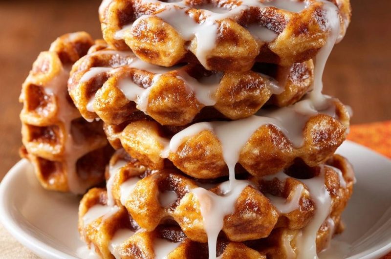 Cinnamon Roll Waffles