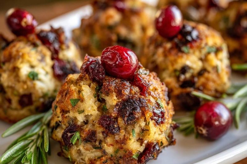 Cranberry Herb Stuffing Balls