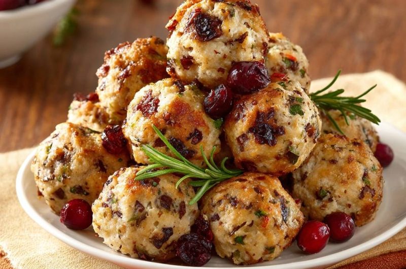 Cranberry Stuffing Balls