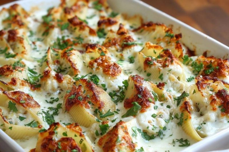 Creamy Cheesy Stuffed Shells