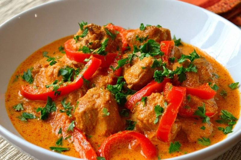 Creamy Chicken Bell Pepper Curry