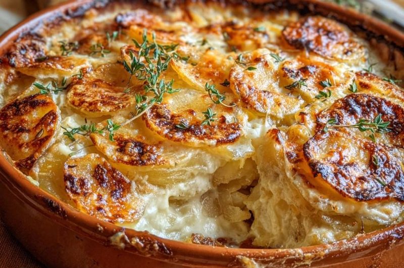 Creamy Thyme Potatoes Au Gratin