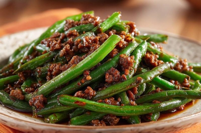 Crispy Beef Green Bean Stir-Fry