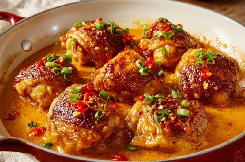 Crispy Curry Chicken Thighs