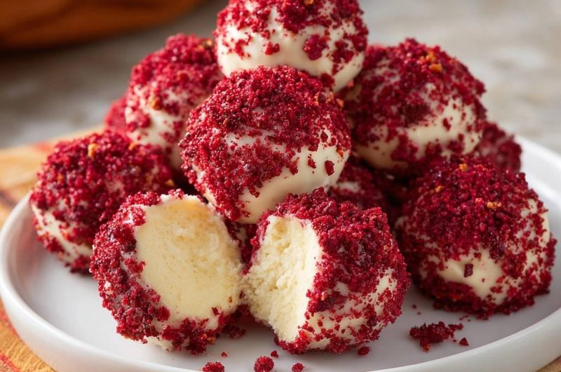 Crunchy Red Chili White Chocolate Truffles