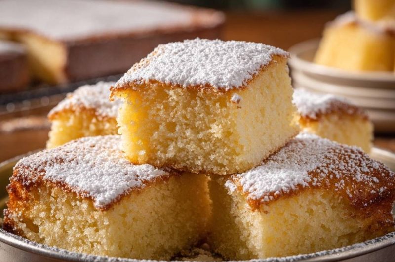 Fluffy Vanilla Sheet Cake