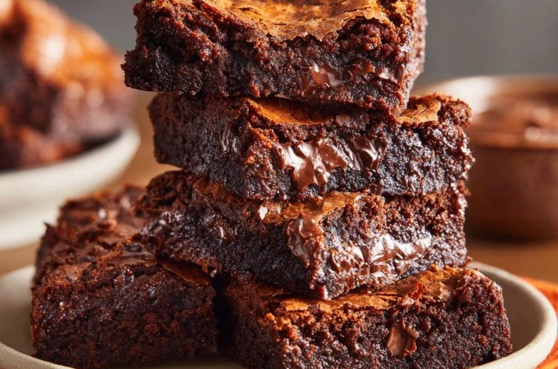 Fudgy Crackly Top Brownies