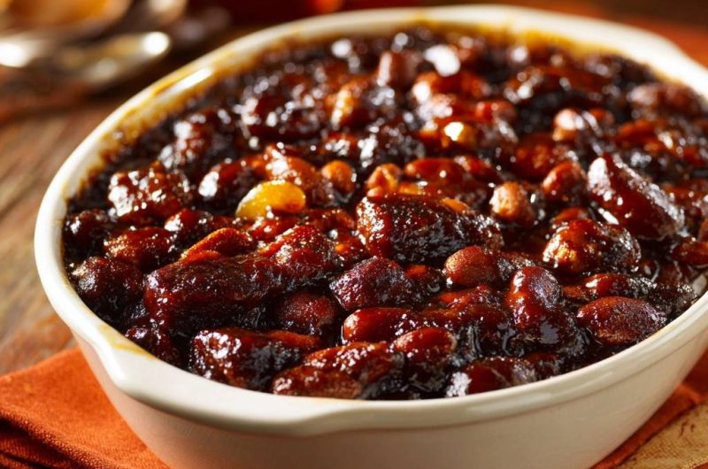 Glazed Peanut Baked Beans