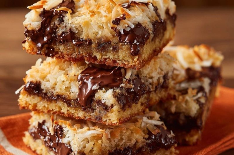Gooey Chocolate Coconut Bars