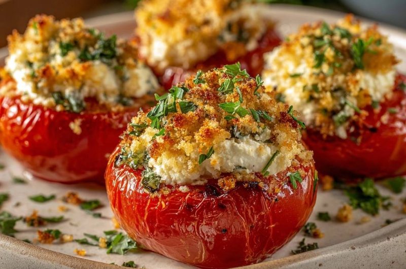 Herbed Feta Stuffed Tomatoes