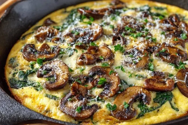 Mushroom Spinach Frittata