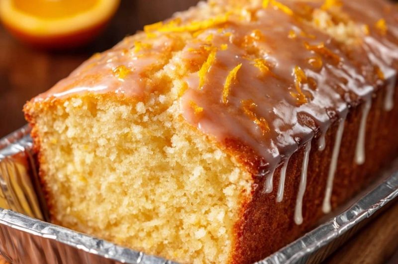 Orange Glazed Loaf Cake