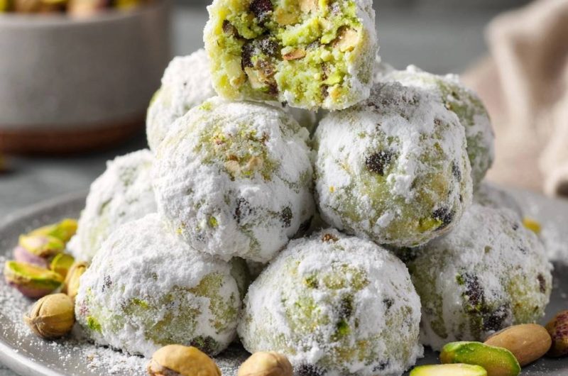 Pistachio Snowballs