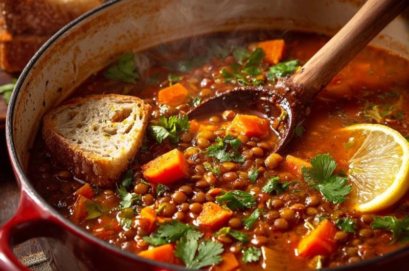 Sweet Potato Lentil Soup