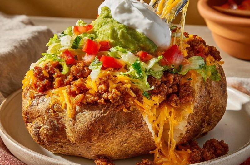 Taco Loaded Baked Potatoes