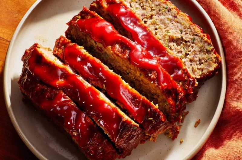 Veggie-Packed Glazed Meatloaf