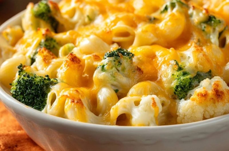 Broccoli Cauliflower Mac and Cheese