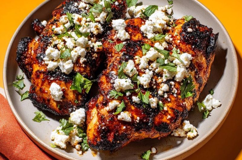 Charred Harissa Chicken Thighs