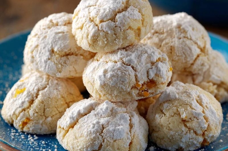 Orange Snowball Cookies