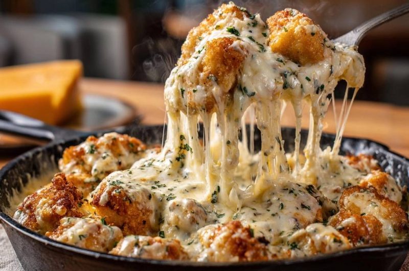 Cheesy Cauliflower Bites