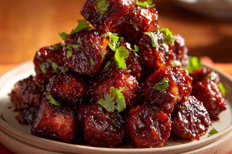 Sticky Honey Glazed Tofu