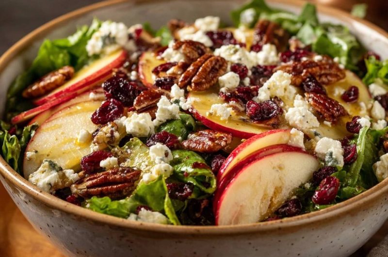 Apple Pecan Cranberry Blue Cheese Salad