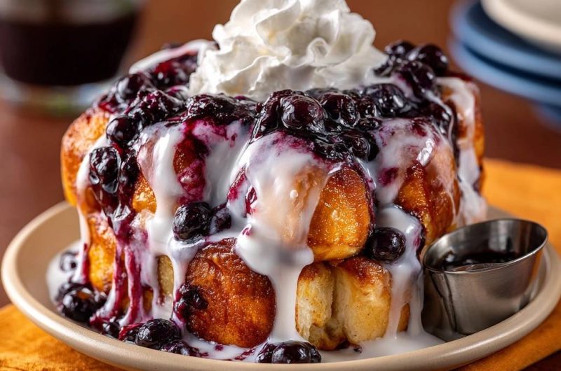 Blueberry Cinnamon Roll Stack