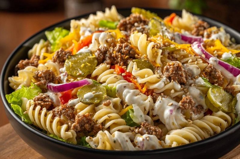 Cheeseburger Pasta Salad