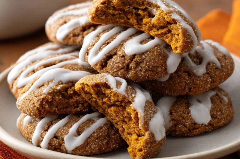 Chewy Pumpkin Ginger Cookies