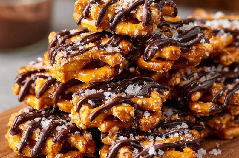 Chocolate Sea Salt Pretzels