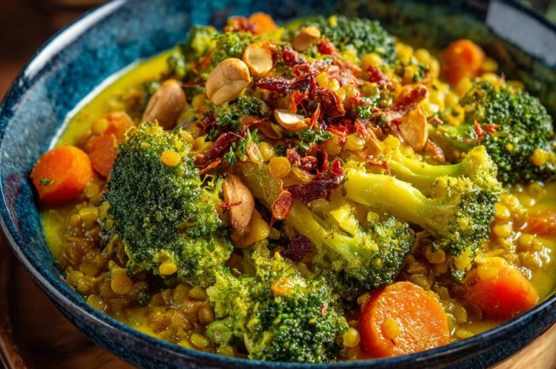 Creamy Broccoli Lentil Curry