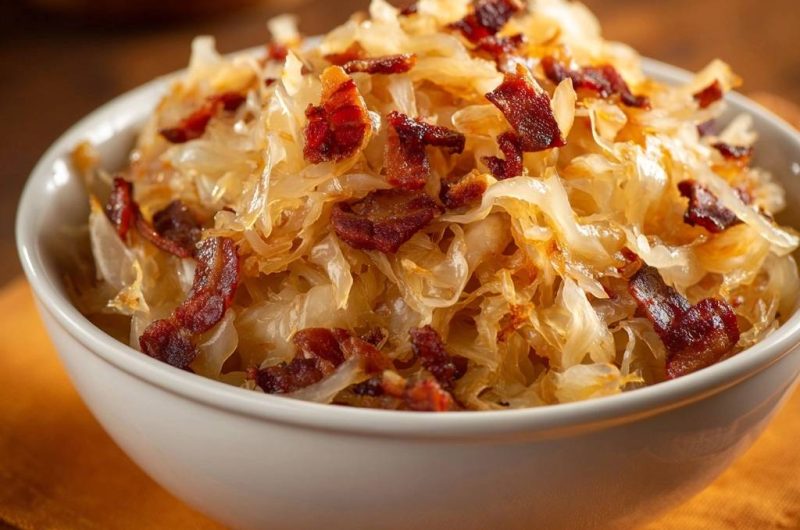 Crispy Bacon Fried Cabbage