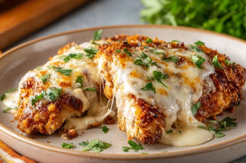Crispy Cheesy Chicken Cutlets