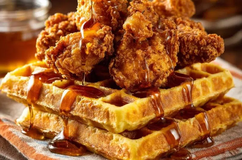 Crispy Fried Chicken and Waffles