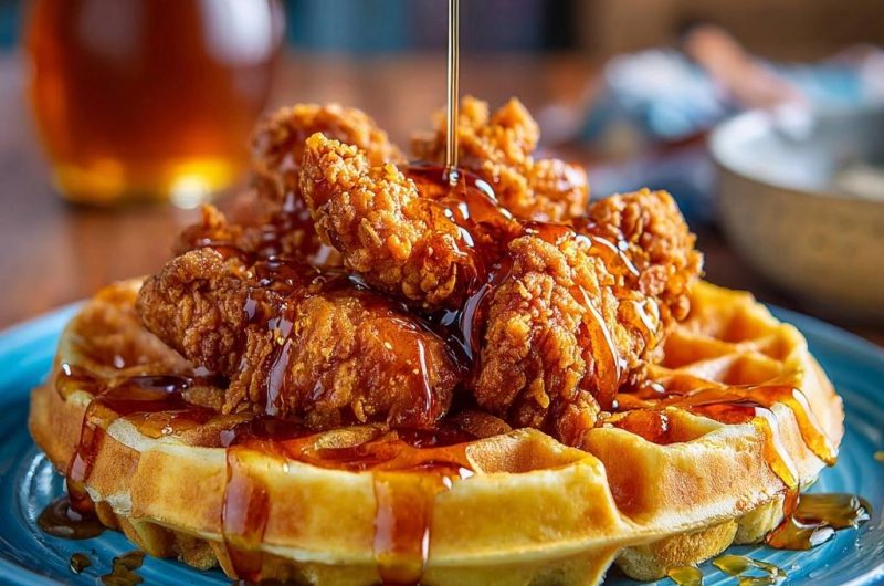 Crispy Fried Chicken and Waffles